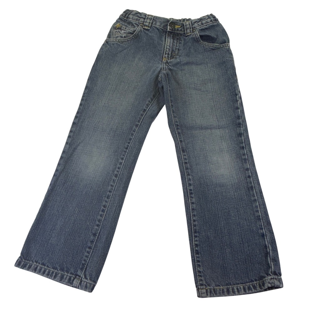 Wrangler WRG Jeans Co Boys Blue Denim Jeans Size 8 Regular Adj Waist 1025B3